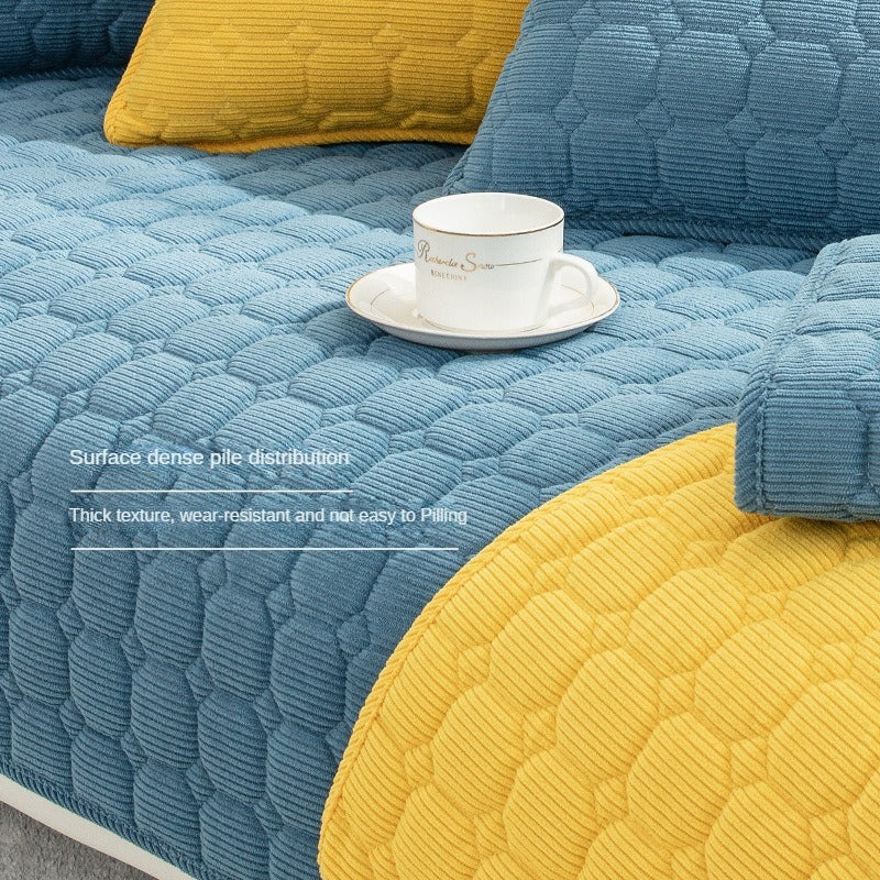 Solid Color Corduroy  Couch Covers