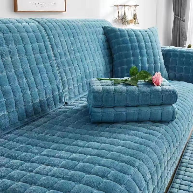 Plush Thickened Flannel Non-slip Couch Covers