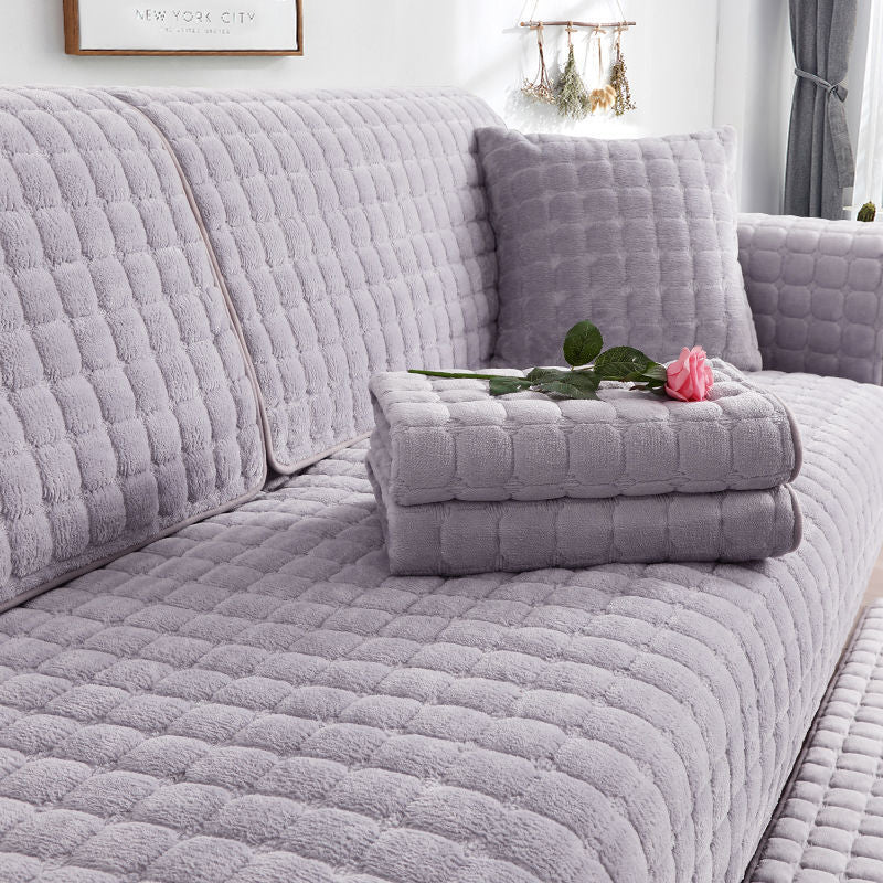 Plush Thickened Flannel Non-slip Couch Covers