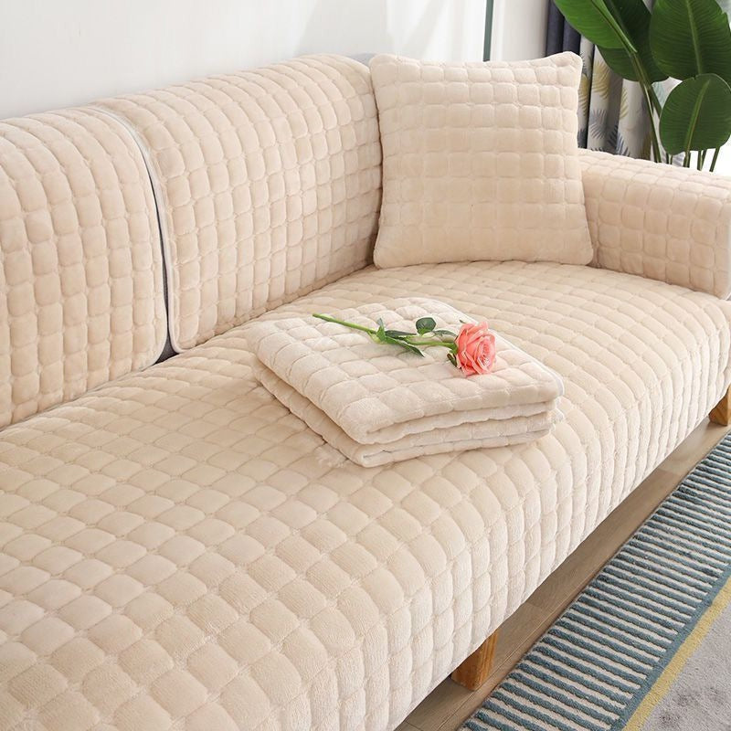 Plush Thickened Flannel Non-slip Couch Covers