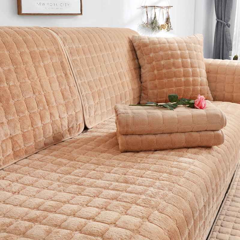 Plush Thickened Flannel Non-slip Couch Covers